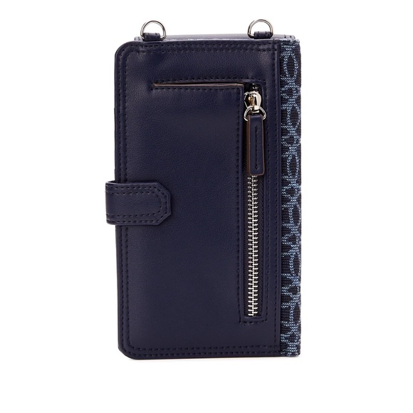 CNwt crossbody wallet purse by Time and Tru Women's Natalie String navy Blue - Picture 8 of 12